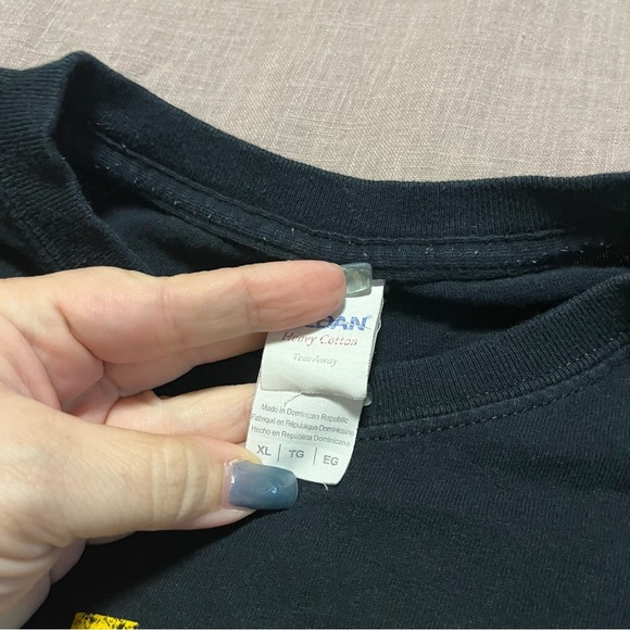 Vintage Motorcycle L.A.M.A Miami Black and Yellow Graphic Tee Size XL Biker - Picture 4 of 6